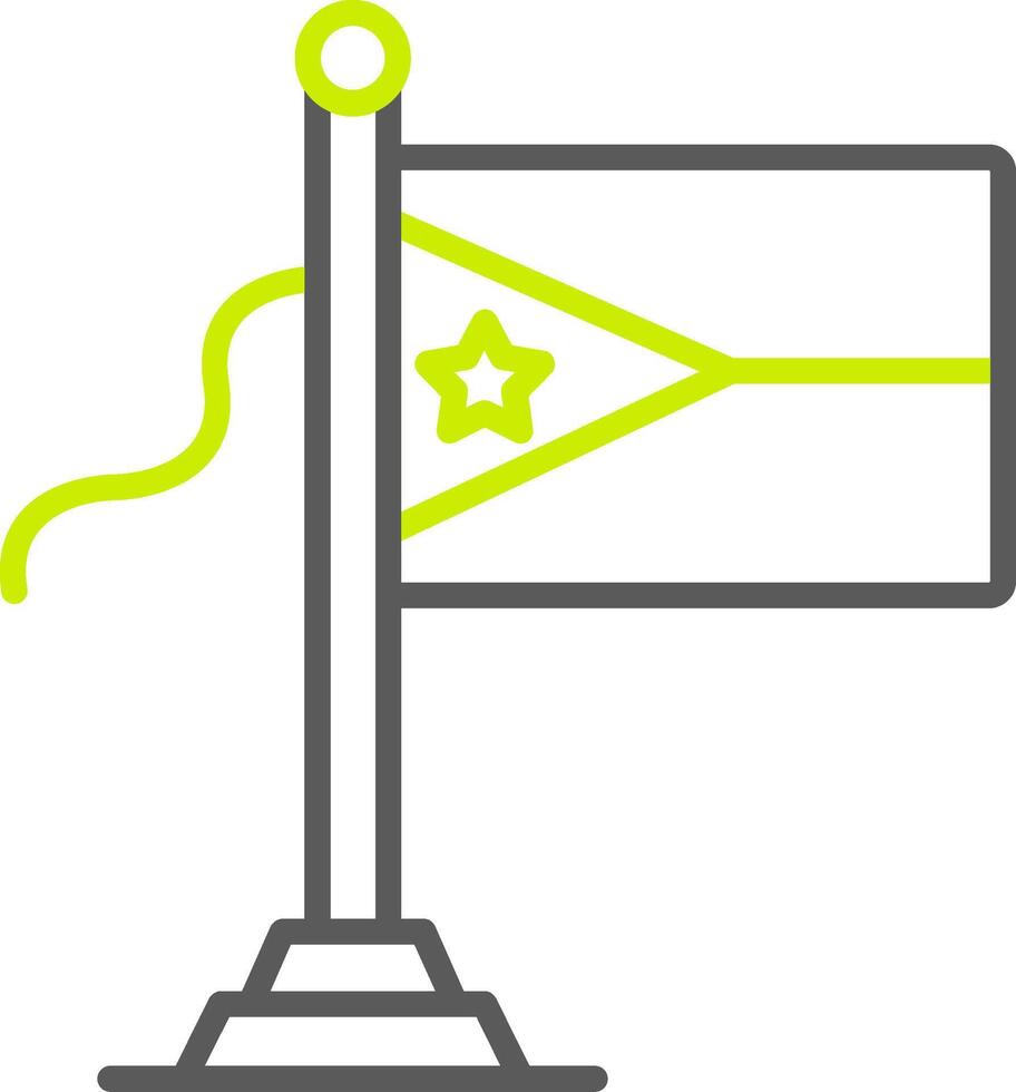 Djibouti Flag Subtle Interface Detail vector