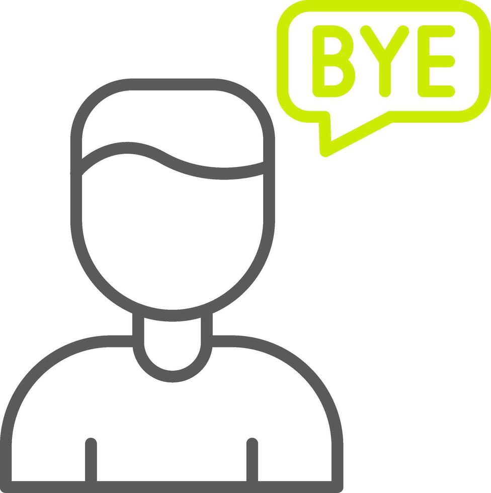 Goodbye Streamlined Tech Badge vector