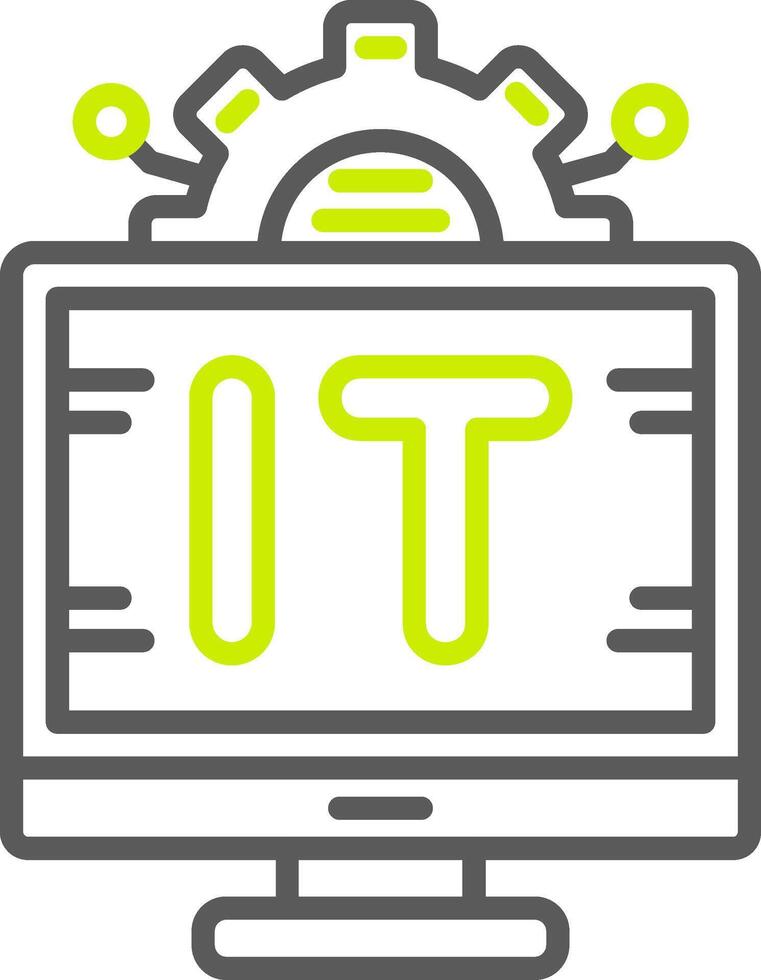 Information Technology Custom Visual Mark vector
