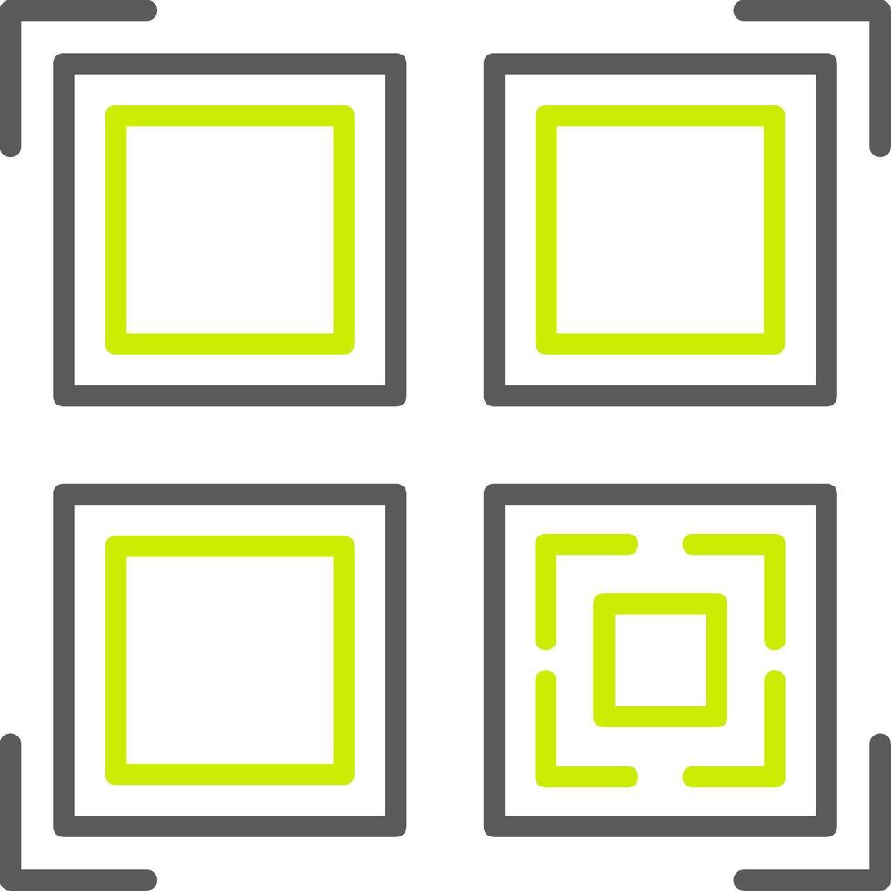 Qr Code Scan Versatile Line Drawing vector