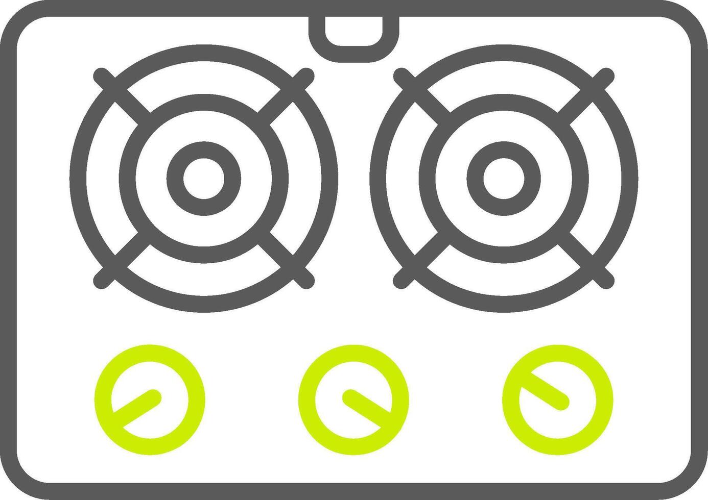 Stove Bold Shape Icon vector