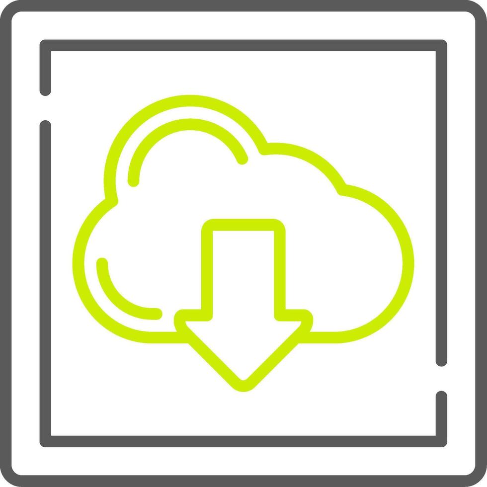 Cloud Download NextGen UX Asset vector