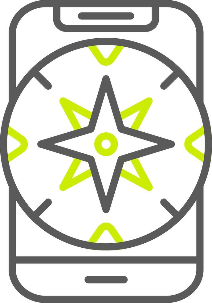 Compass Neutral Icon Unit vector