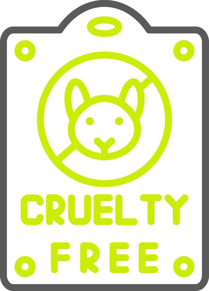 Cruelty Free Smart Line Drawing vector