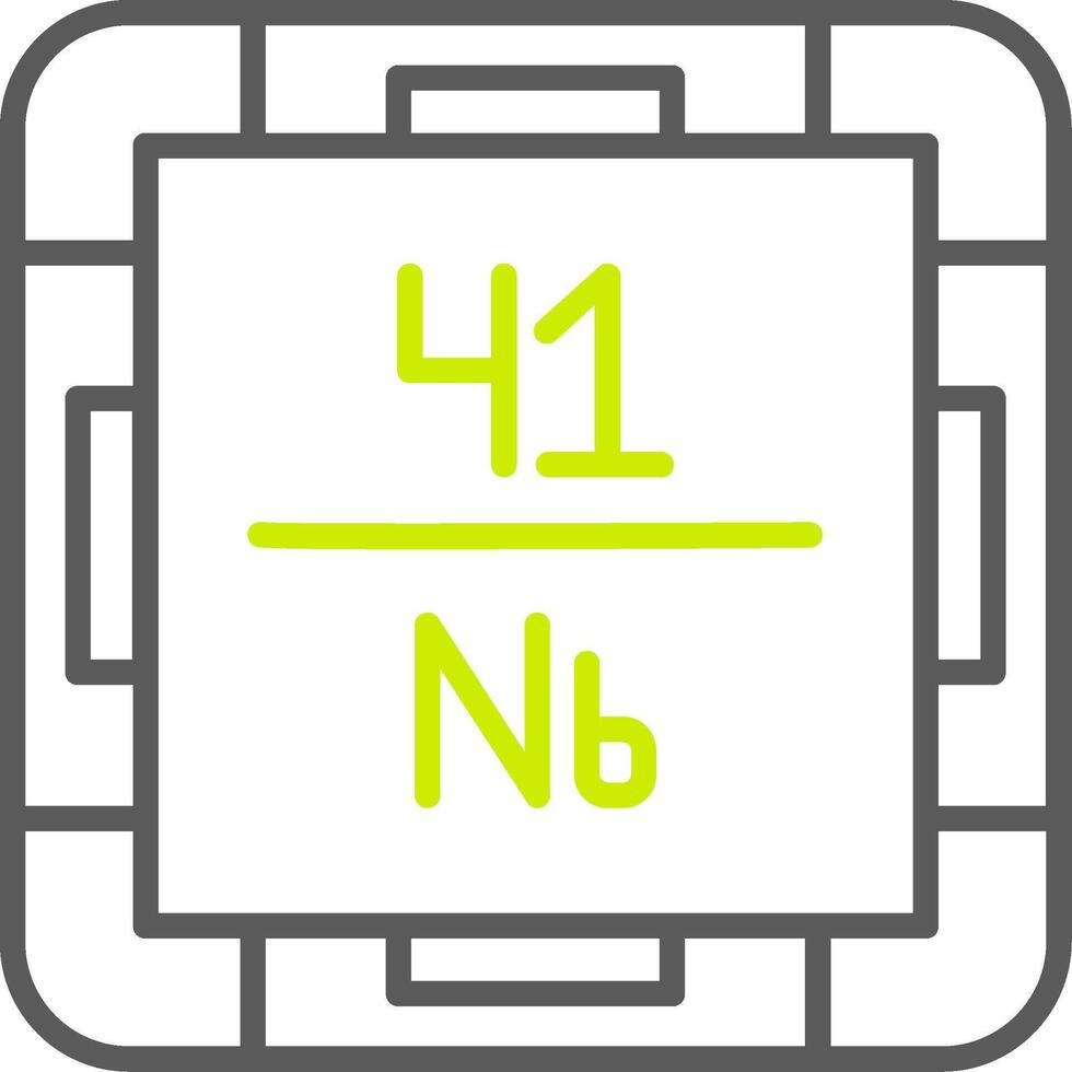 Niobium Gradient Style Mark vector