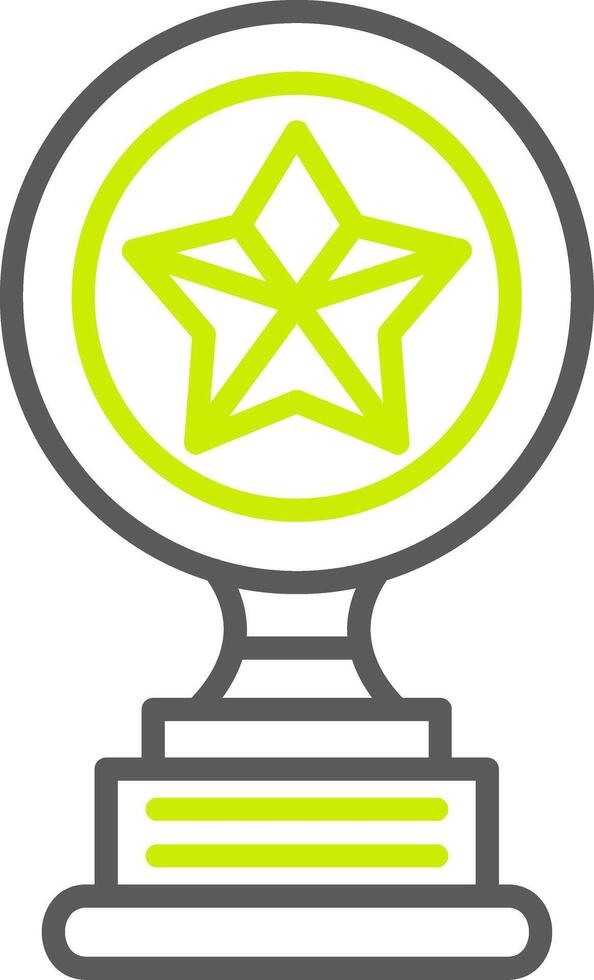 Trophy Star Custom Creative Piece vector