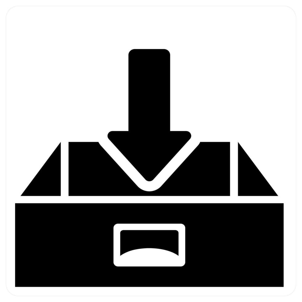 Install icon concept in black color vector