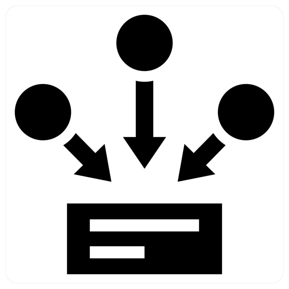 Information Resources icon concept in black color vector