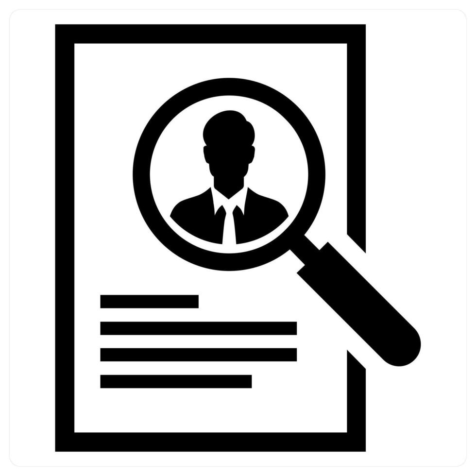 Job icon concept in black color vector