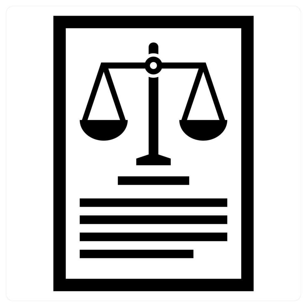 Legal Reference icon concept in black color vector