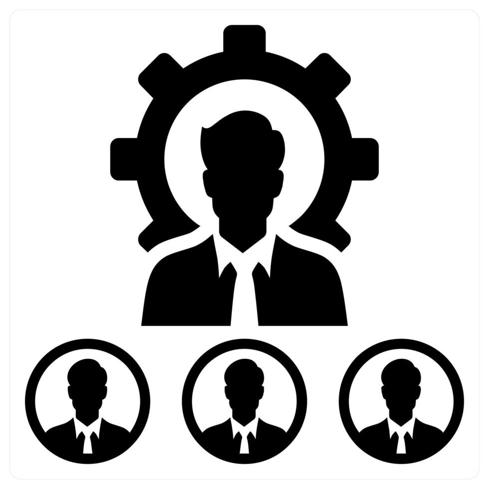 Leadership concept in black color vector