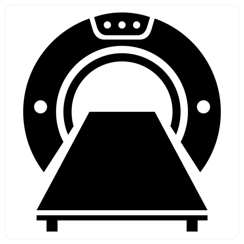MRI icon concept in black color vector