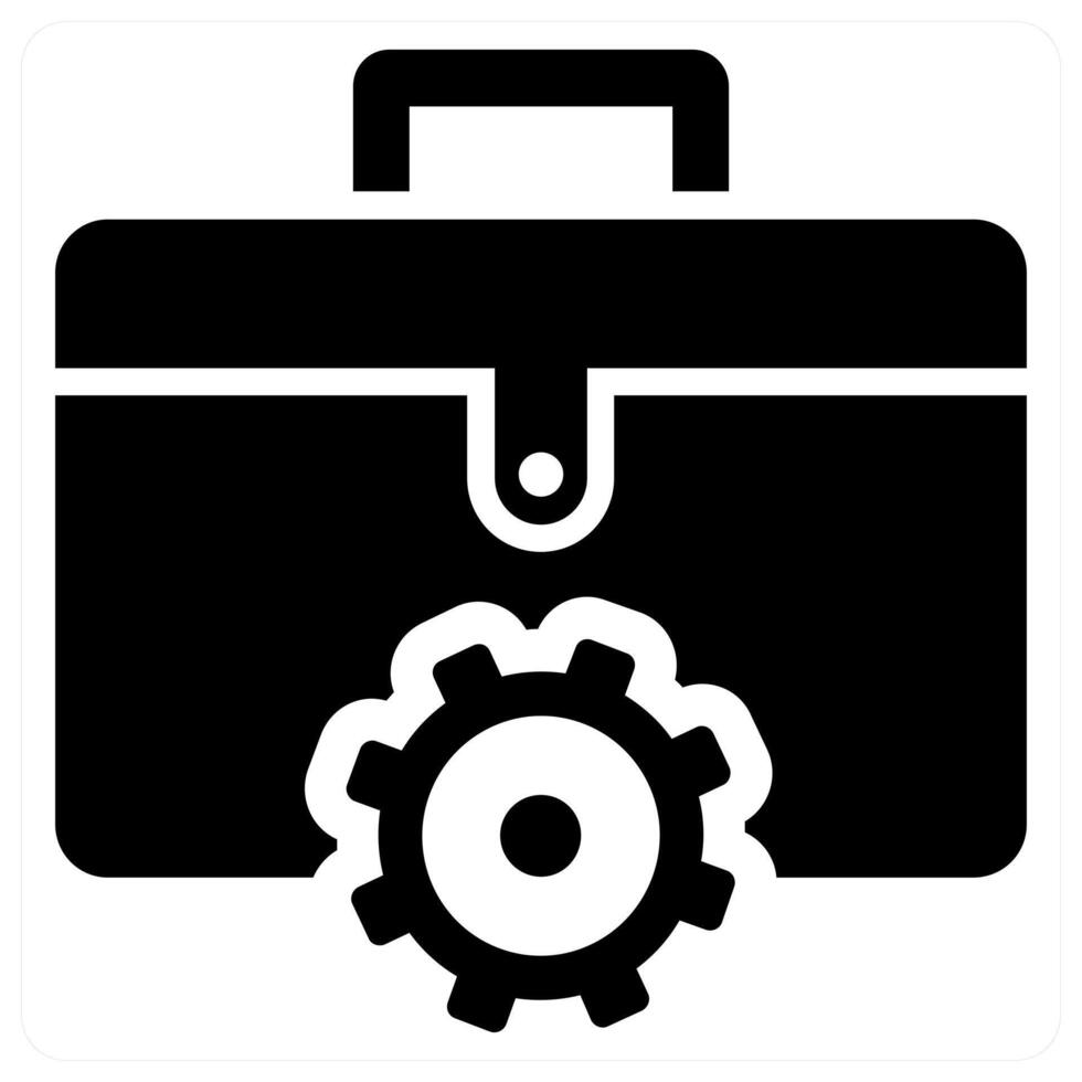 Occupation icon concept in black color vector