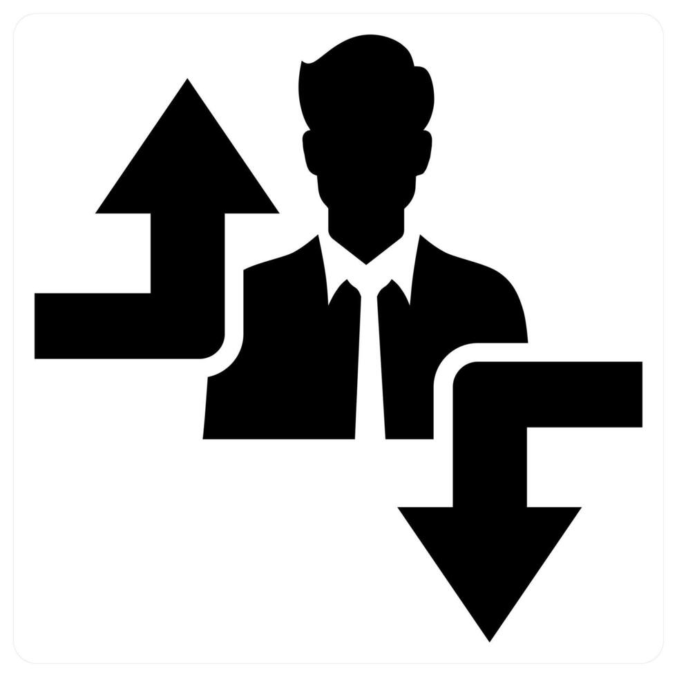 Overcome Crisis icon concept in black color vector