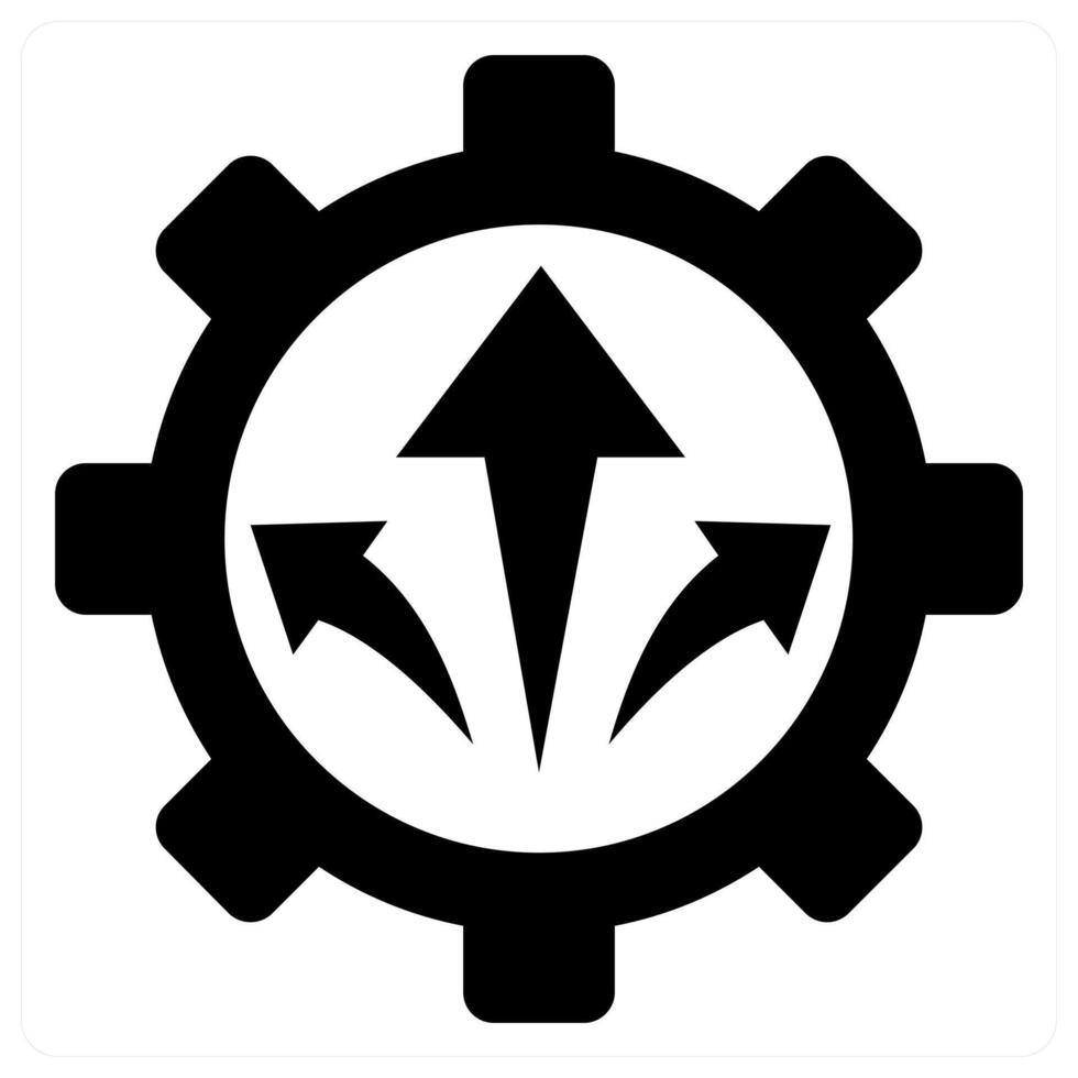 Organization Structure icon concept in black color vector
