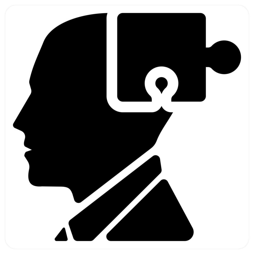 Problem Solving icon concept in black color vector