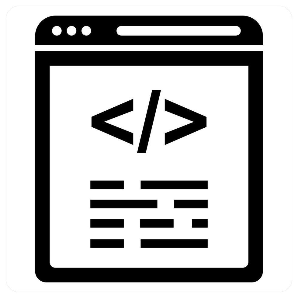 Programming in black color vector