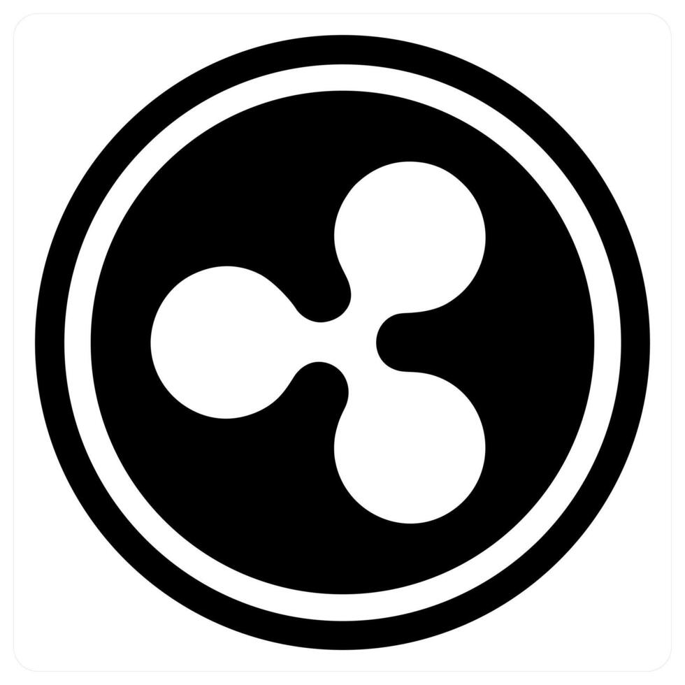 Ripple icon concept in black color vector