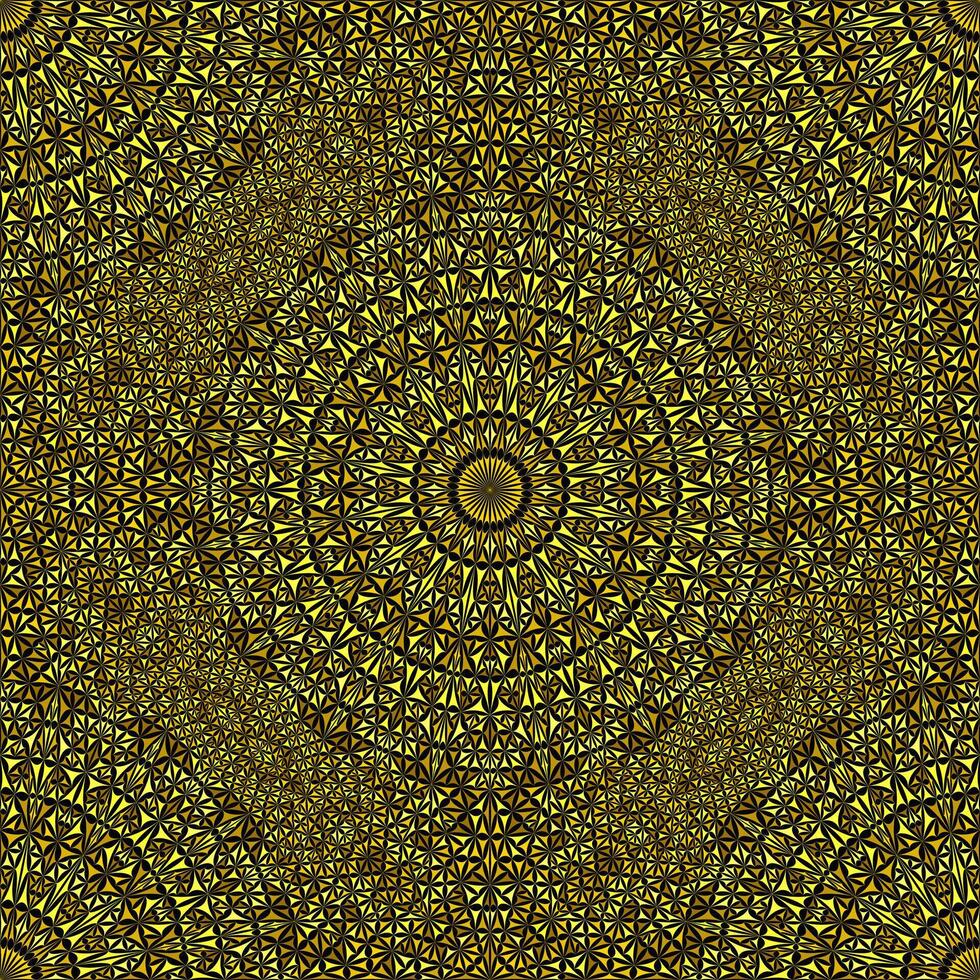 Golden seamless oriental curved shape ornament pattern background art vector