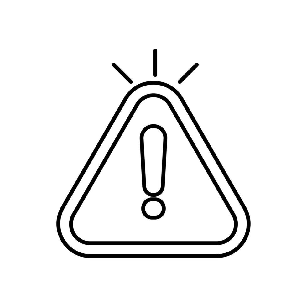 Icon a hazard, isolated against a clean background. vector