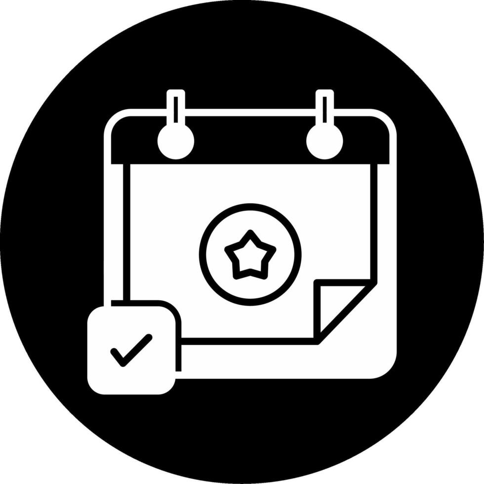 Automatic Email Reply Glyph Circle Inverted vector