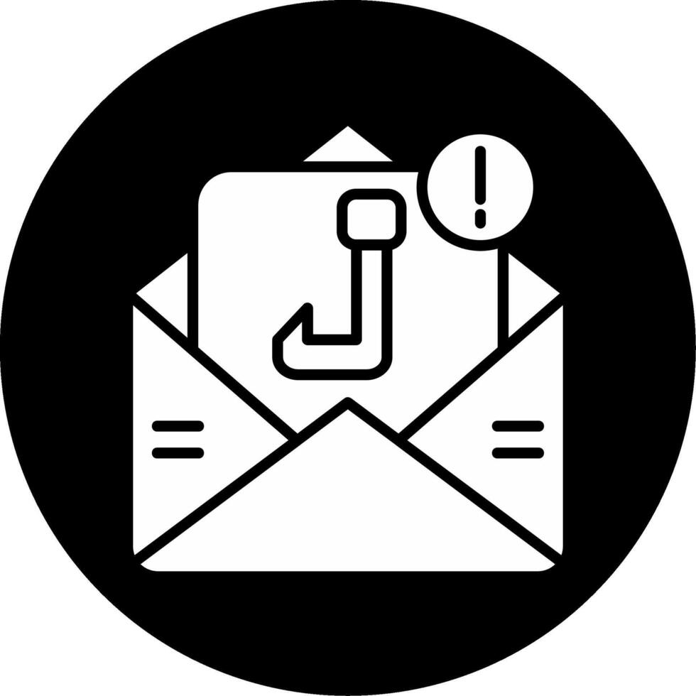 Block Unwanted Sender Glyph Circle Inverted vector