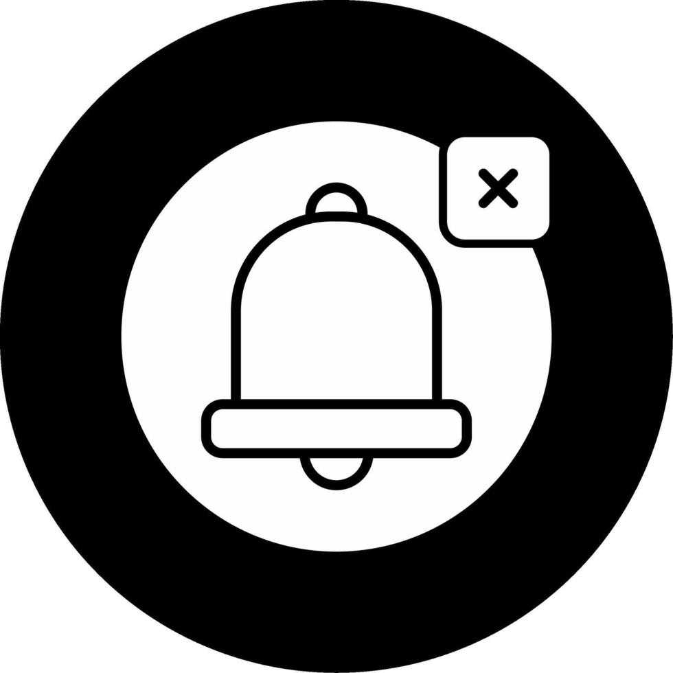 Large Scale Email Blast Glyph Circle Inverted vector