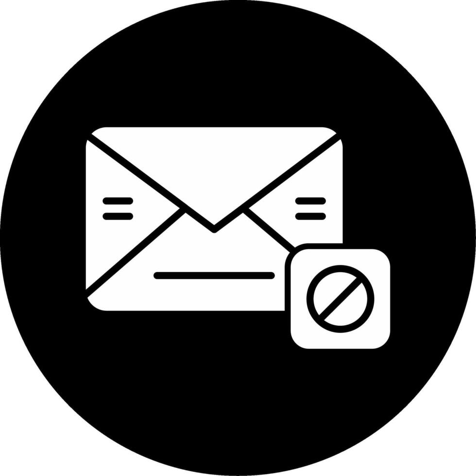 Bulk Email Dispatch Glyph Circle Inverted vector