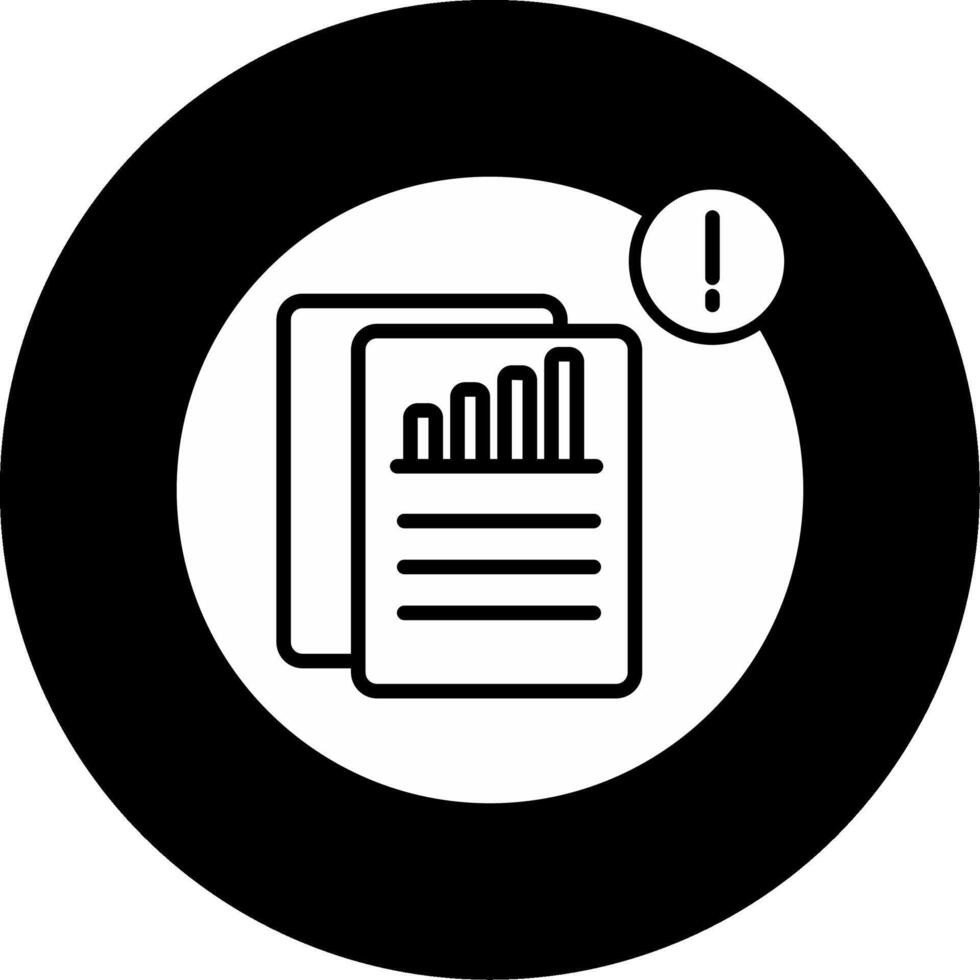 Budget Approval Required Notification Glyph Circle Inverted vector