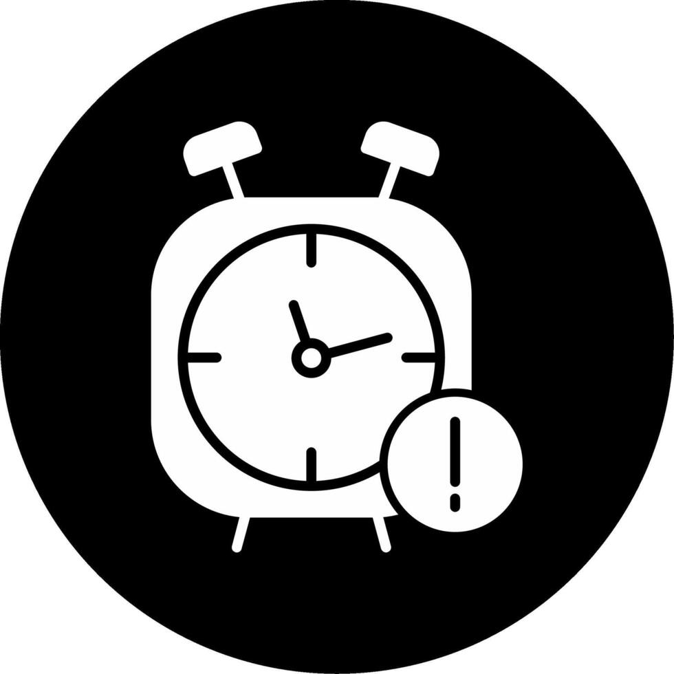 Goal Planning Notification Glyph Circle Inverted vector