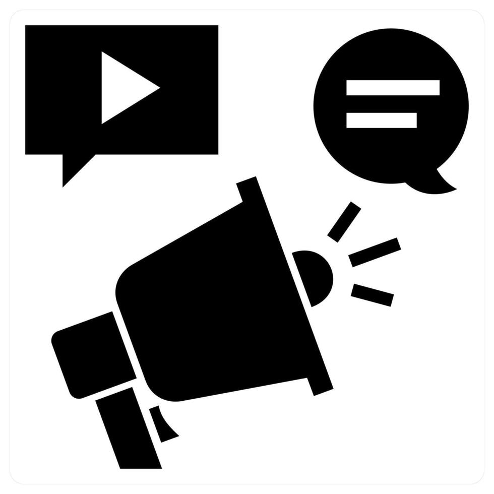 Social Campaign concept in black color vector