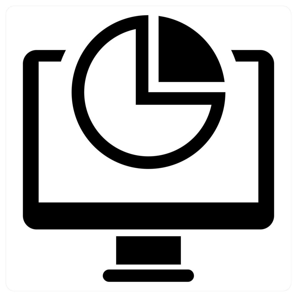 SEO Analysis icon concept in black color vector