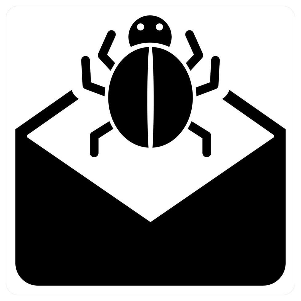 Spam icon concept in black color vector