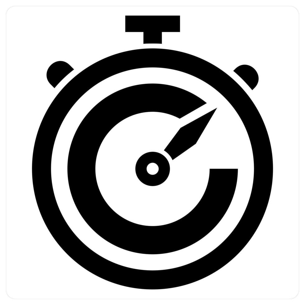 Timestamp icon concept in black color vector
