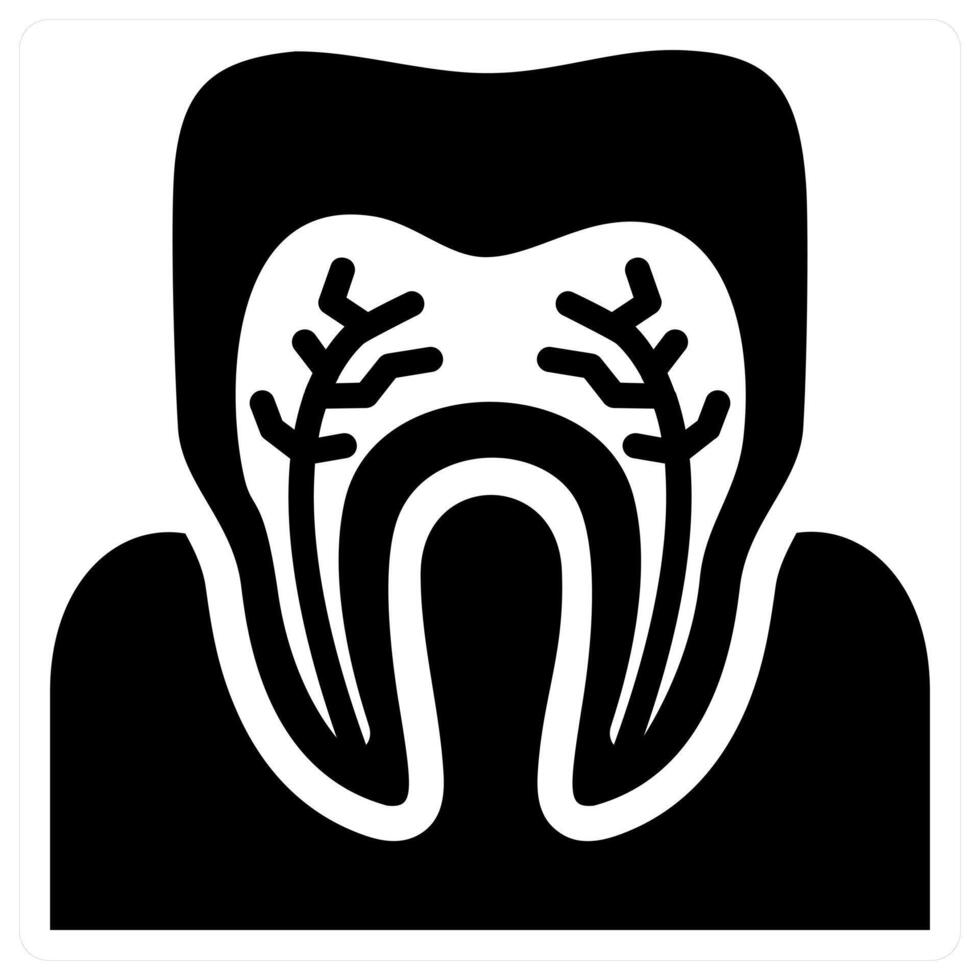 Tooth Sensitivity concept in black color vector