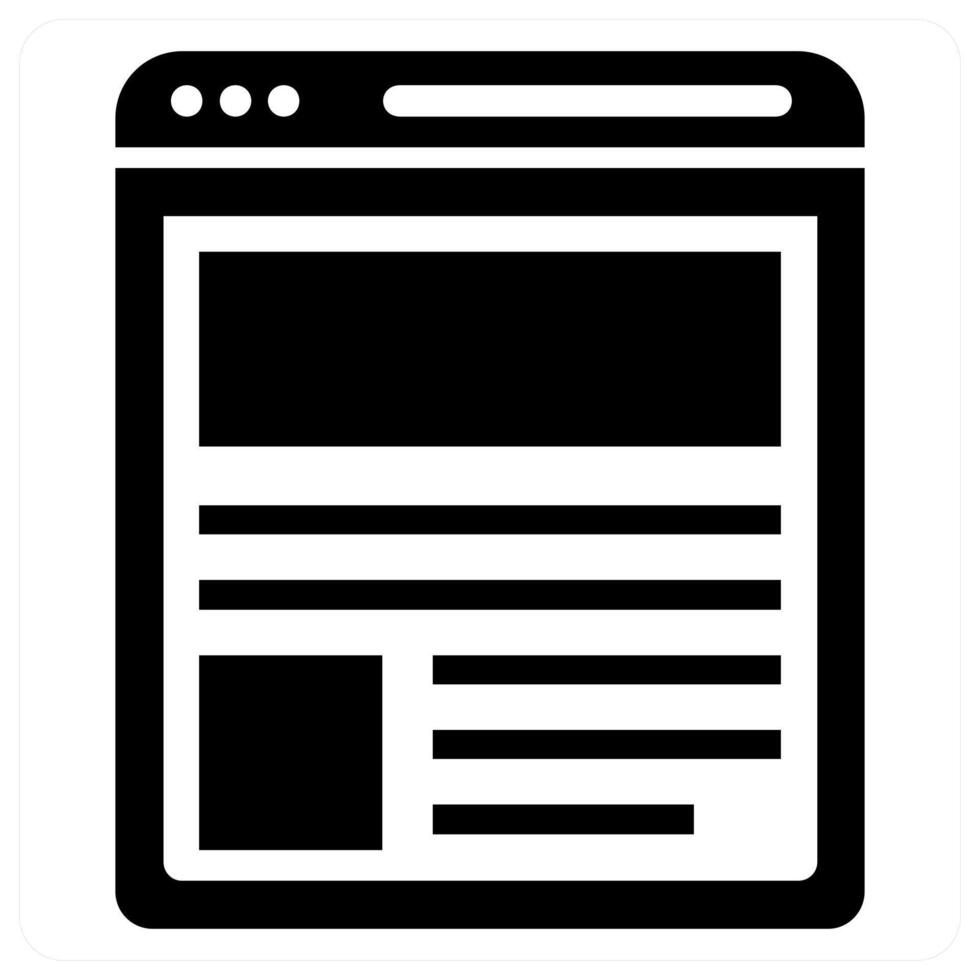 Web Page concept in black color vector