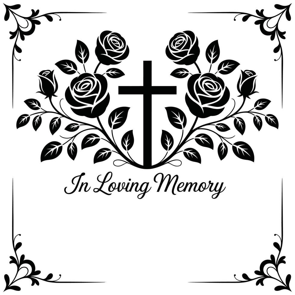 In loving memory vector