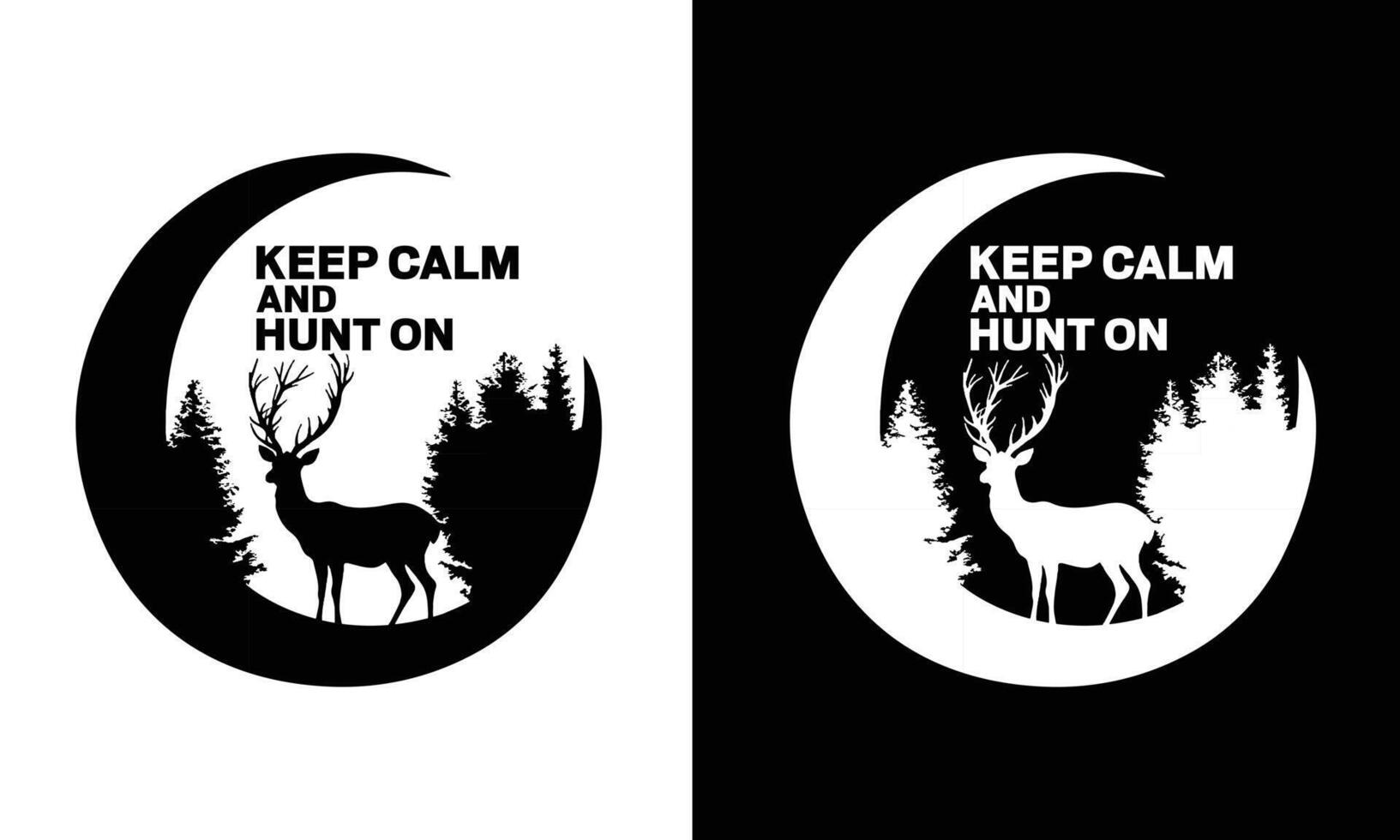 Hunting and Deer Graphic Tshirt Design. Use for shirts, mugs, Cards, stickers, etc. vector