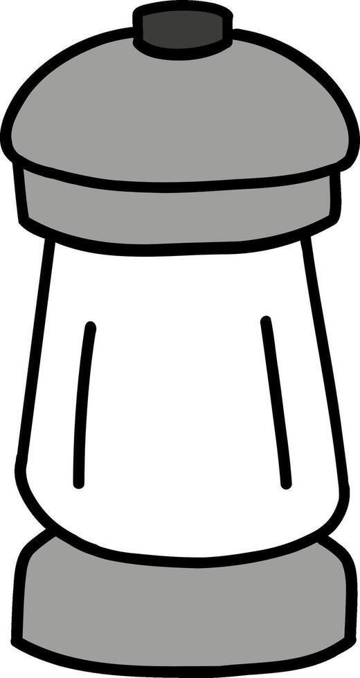 Kitchenware hand drawn doodle, Lamp illustration with a simple, minimalist design. vector