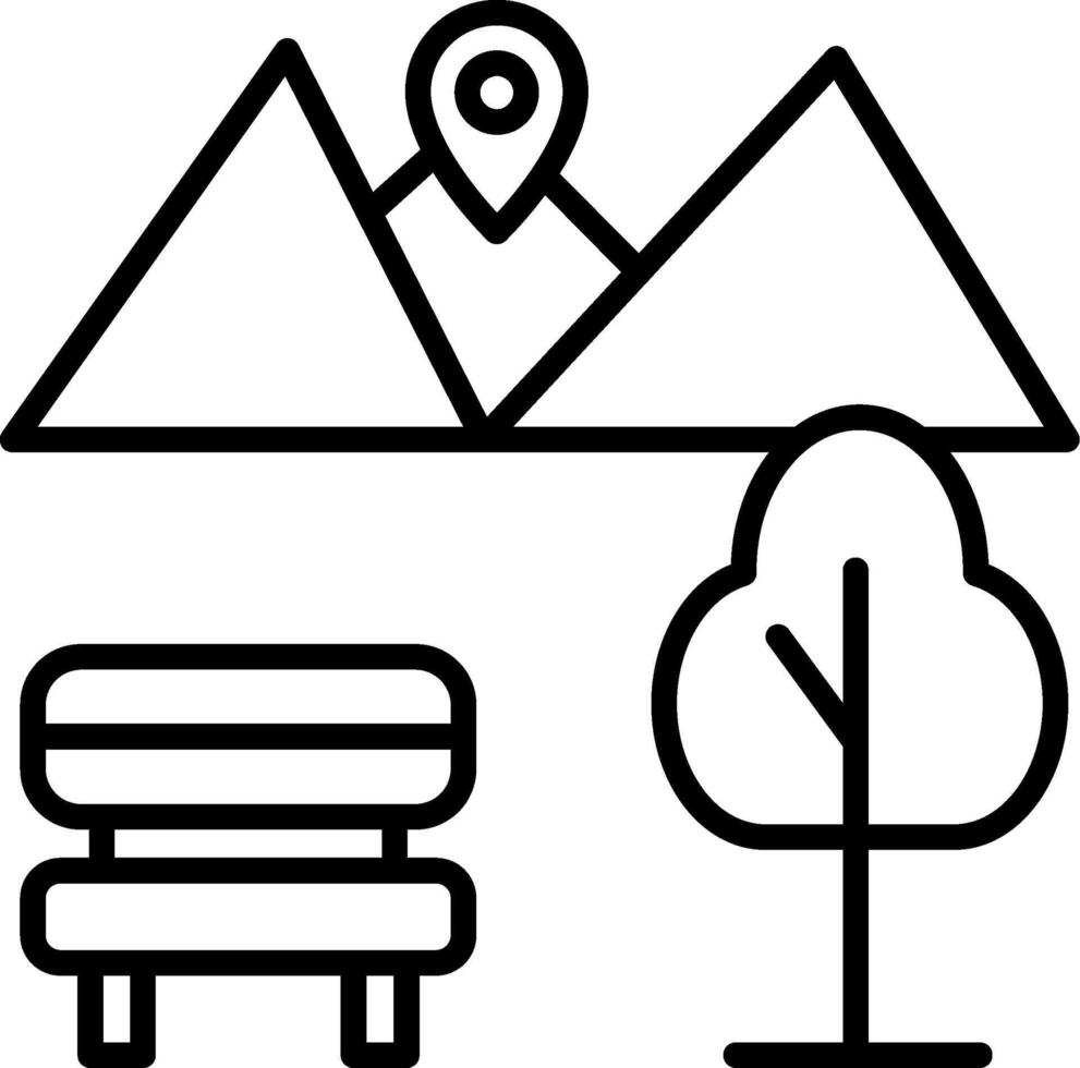 National Park Locator Icon vector