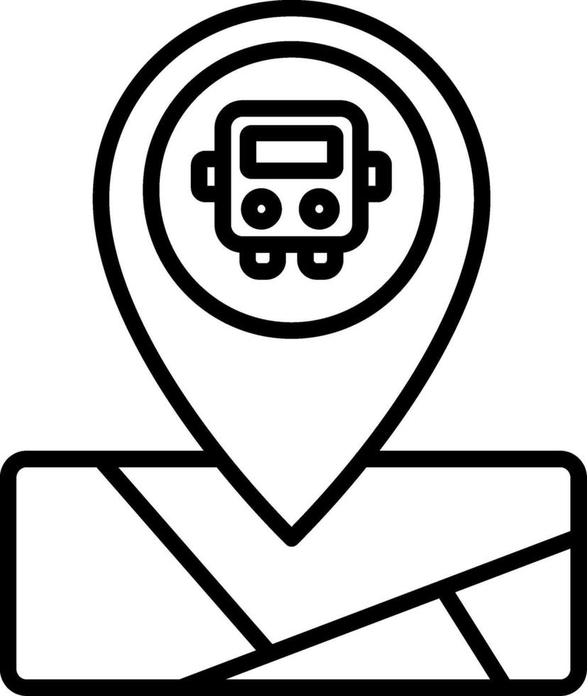 Bus Stop Location Tag vector