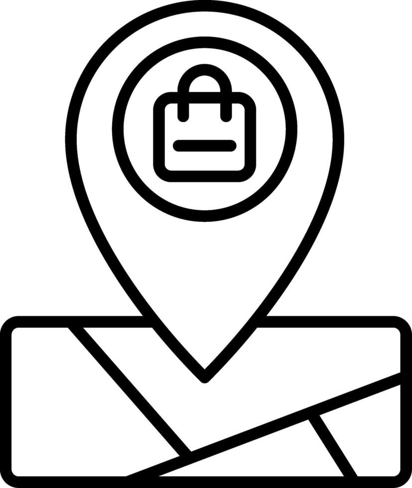 Retail Mall Location Point vector