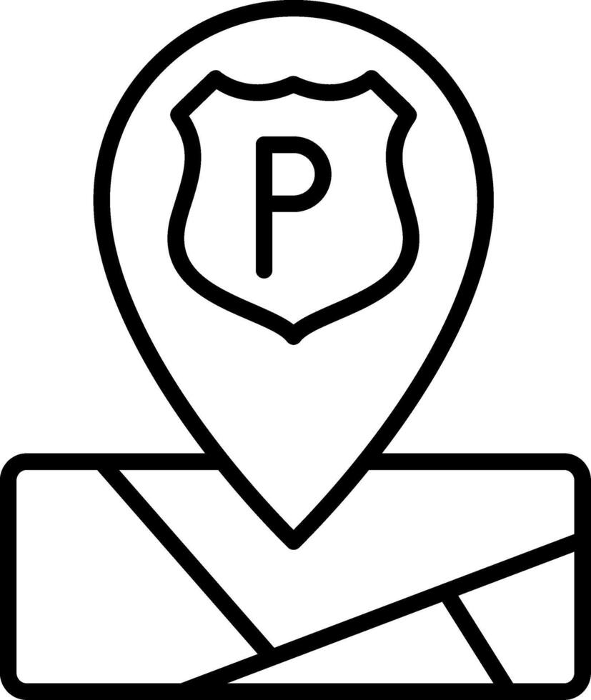 Police Station Geo Locator vector