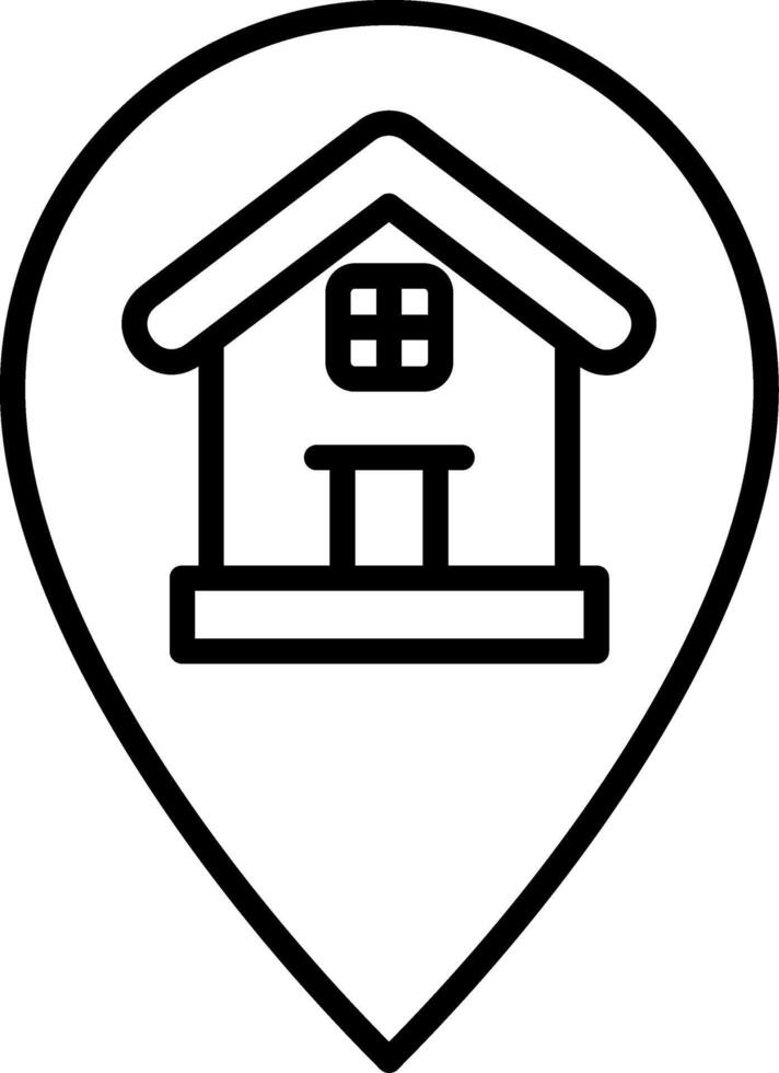 Residential Home Pin Location vector