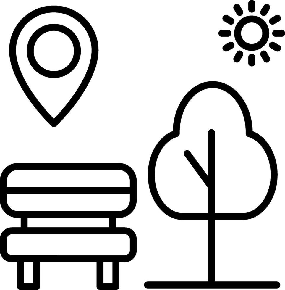 Public Park Geo Spot vector