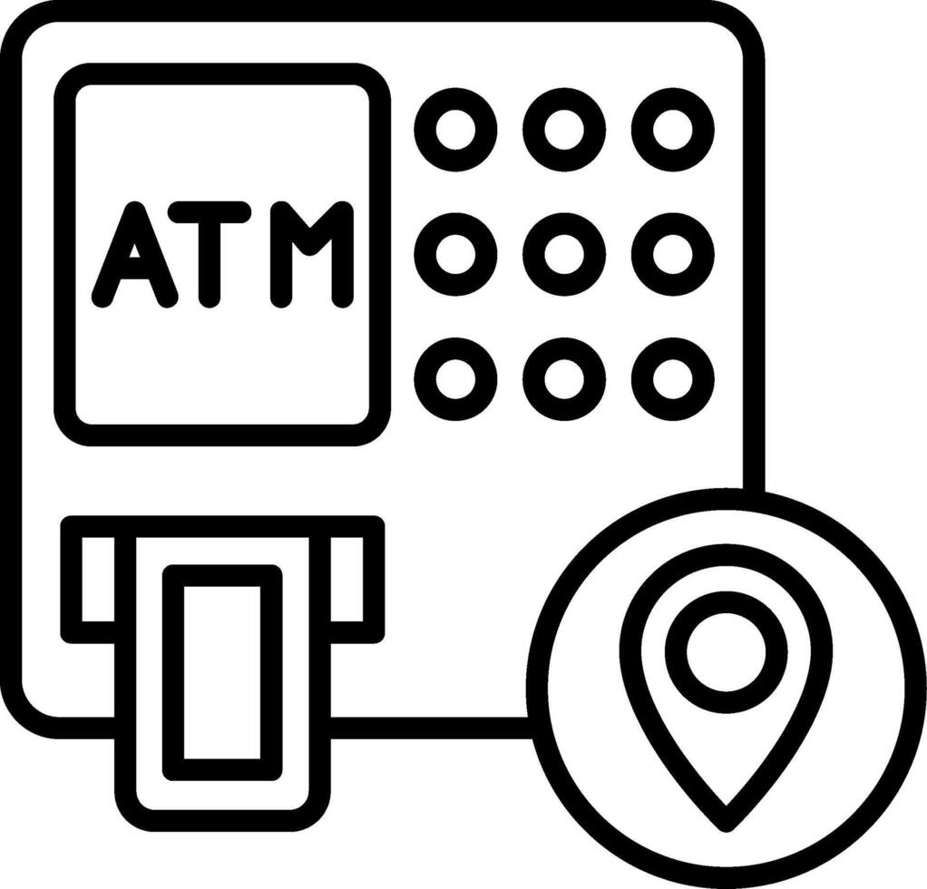 ATM Cash Machine Locator vector