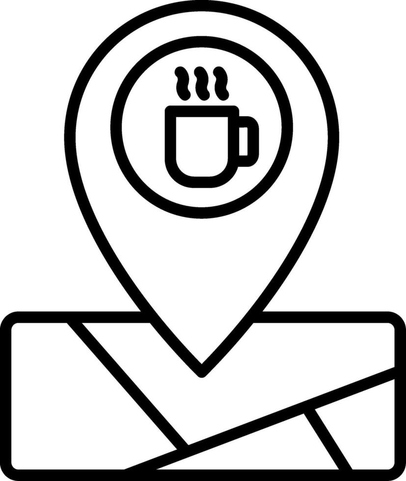 Coffee Shop Geo Location vector