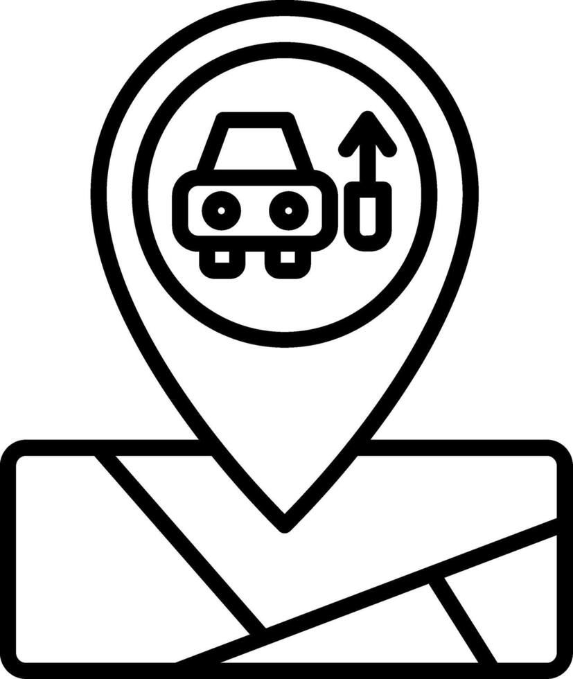 Auto Repair Garage Location vector