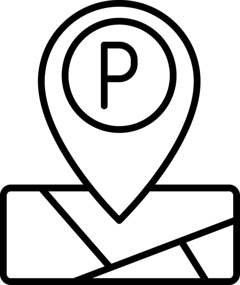 Public Parking Lot Marker vector