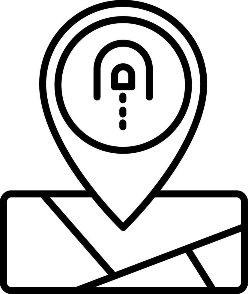 Road Tunnel Entry Marker vector